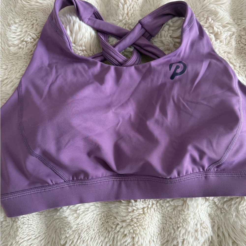 Lilac peloton sports bra, XL
